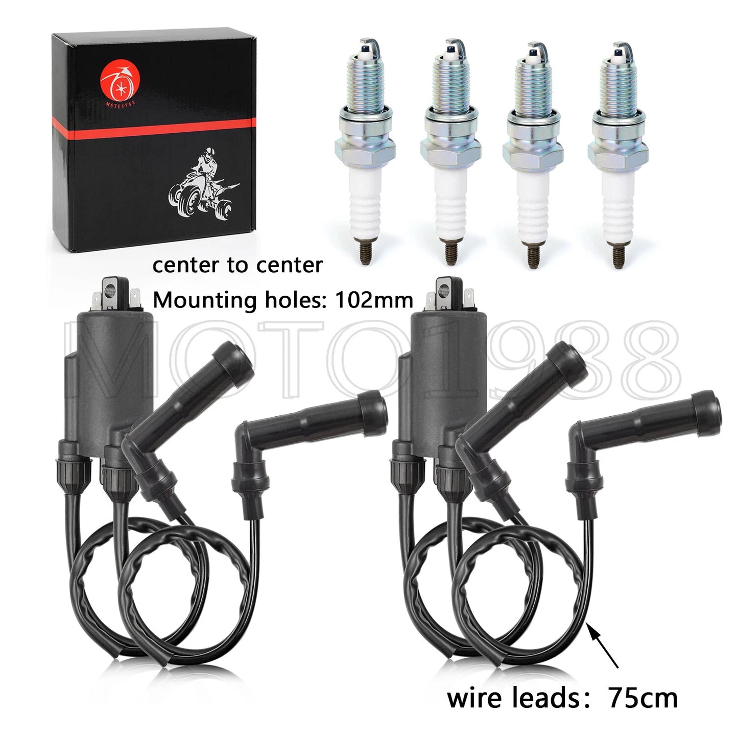 Ignition Coil & Spark Plug for HONDA CB900C/CB900F/CBX Super Sport 81-82