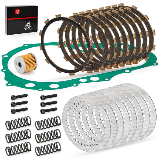 Oil Filter & Friction Plates Kit for Suzuki LTZ400 2003-2014 2x4 Quadsport