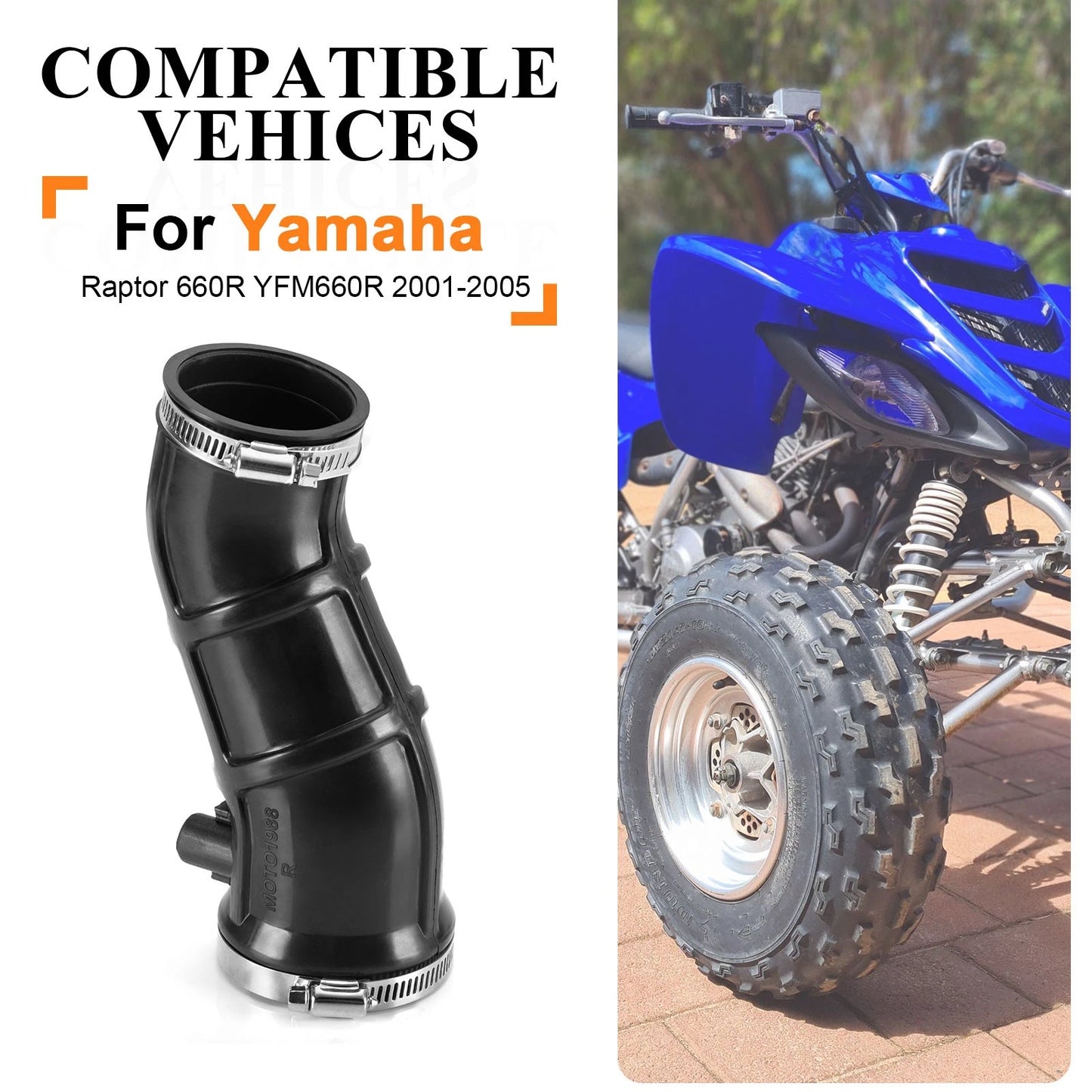 Manifold Snorkel AirBox Intake Tube for Yamaha Raptor 660R (2001-2005)