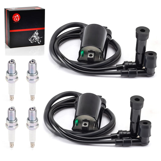 Ignition Coil & Spark Plug for Kawasaki VN1500 Vulcan 1500 Drifter (1999-2005)