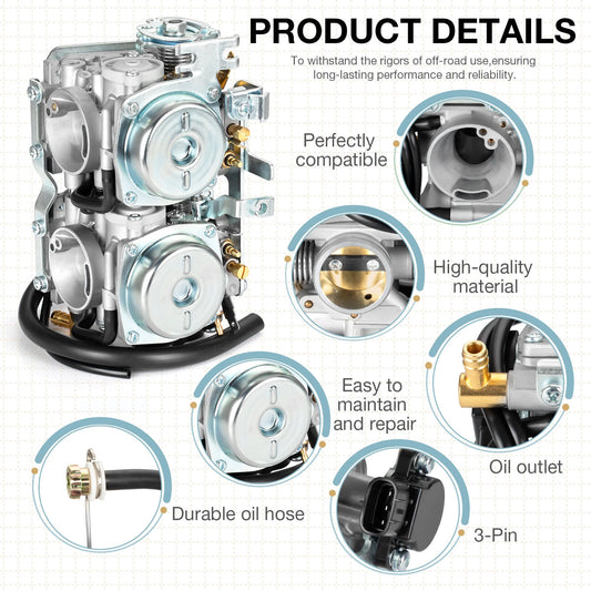 Carburetor Fuel Petcock Intake Manifold for Yamaha V-Star 650 XVS650 98-14