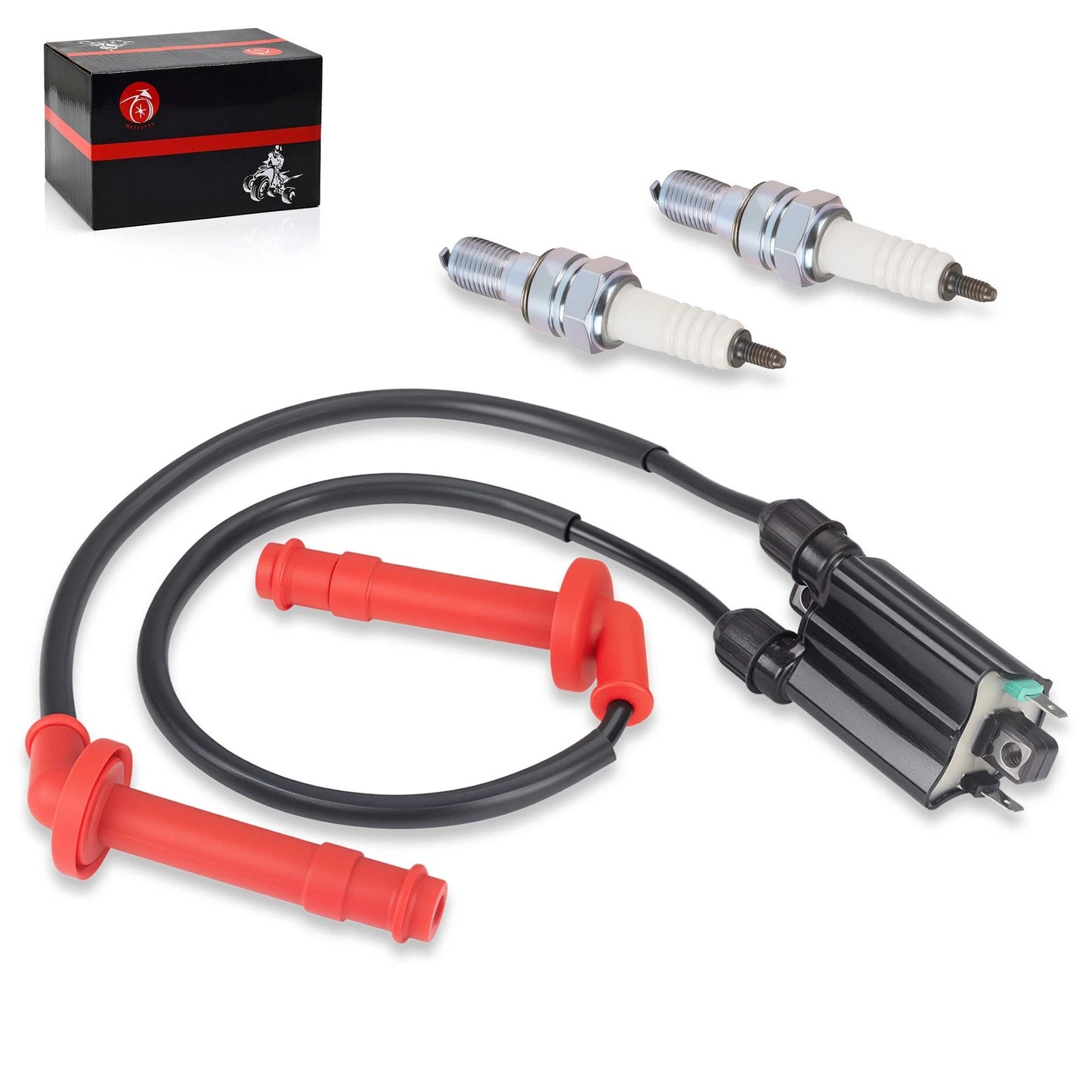 Ignition Coil & Spark Plug for Honda 30510-KT7 30752-MV9 (P/N 30510-KT7-023)