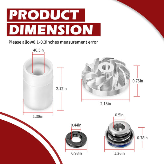 Water Pump Impeller & Gasket Seals for Polaris Pro RMK 600/800