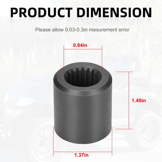 Electric Motor Coupler for E-Z-GO Golf Cart 1988-1996, 19 Spline