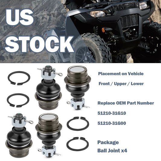 Front Upper Lower Ball Joint for Suzuki KingQuad 450 AXi 4x4 2007-2010