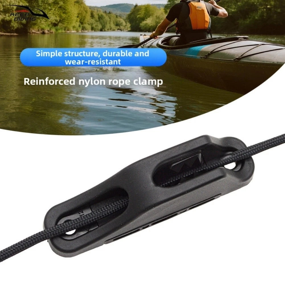 Reinforced Nylon Marine Rope Clamp for Boat/Kayak Fishing Rigging Gear