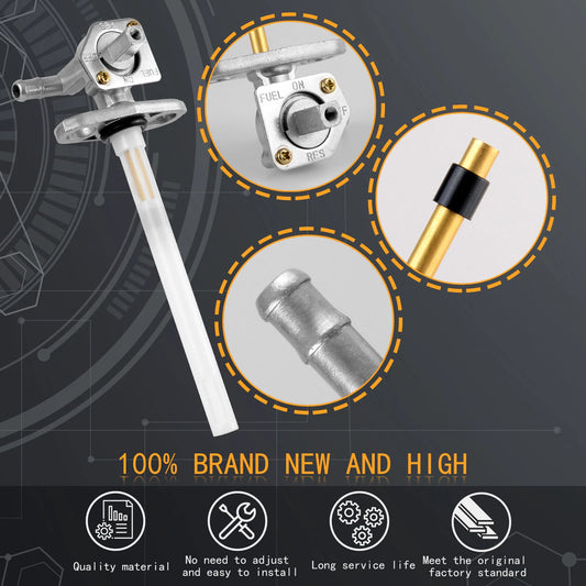 Fuel Valve Petcock & Lever Screw for Honda Rancher 350 TRX350 00-06