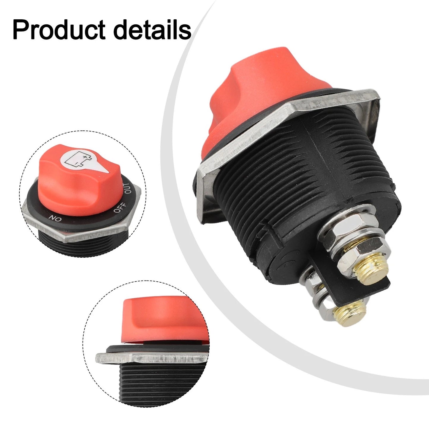 Waterproof Disconnect Switch for Cars/Trucks/Boats & More Applications