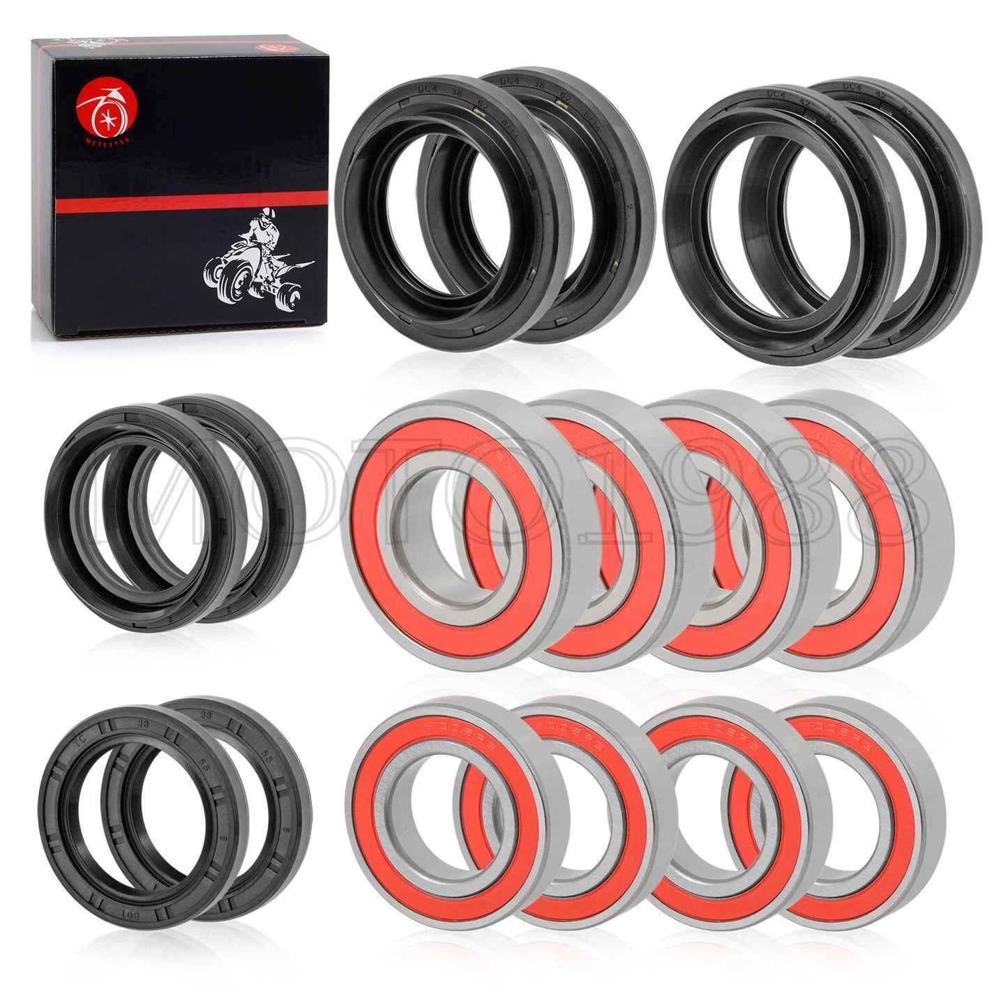 Front Rear Wheel Bearing Seal Kits for Yamaha Rhino 450/660/700 (2004-2013)