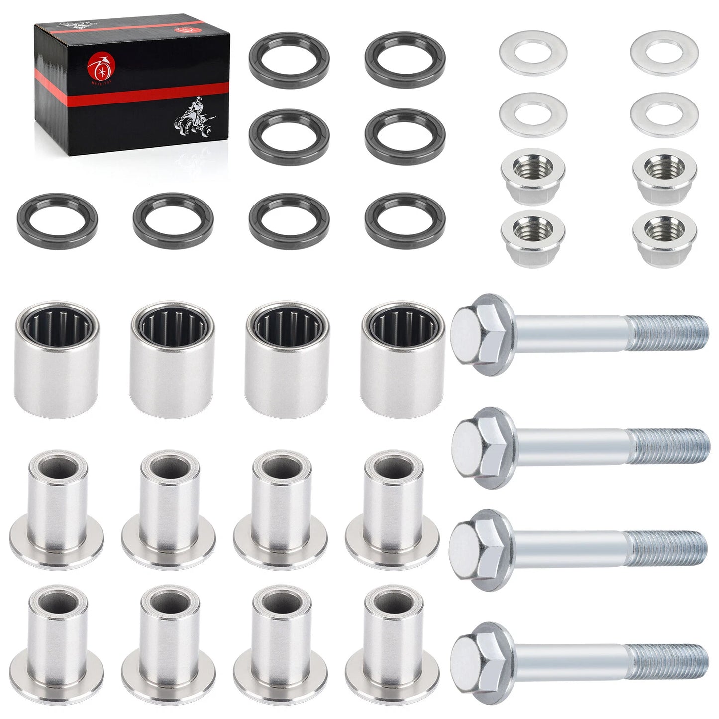 Front Upper A Arm Bushings Seal Kit for Suzuki Quadsport Z400 (2003-2008)