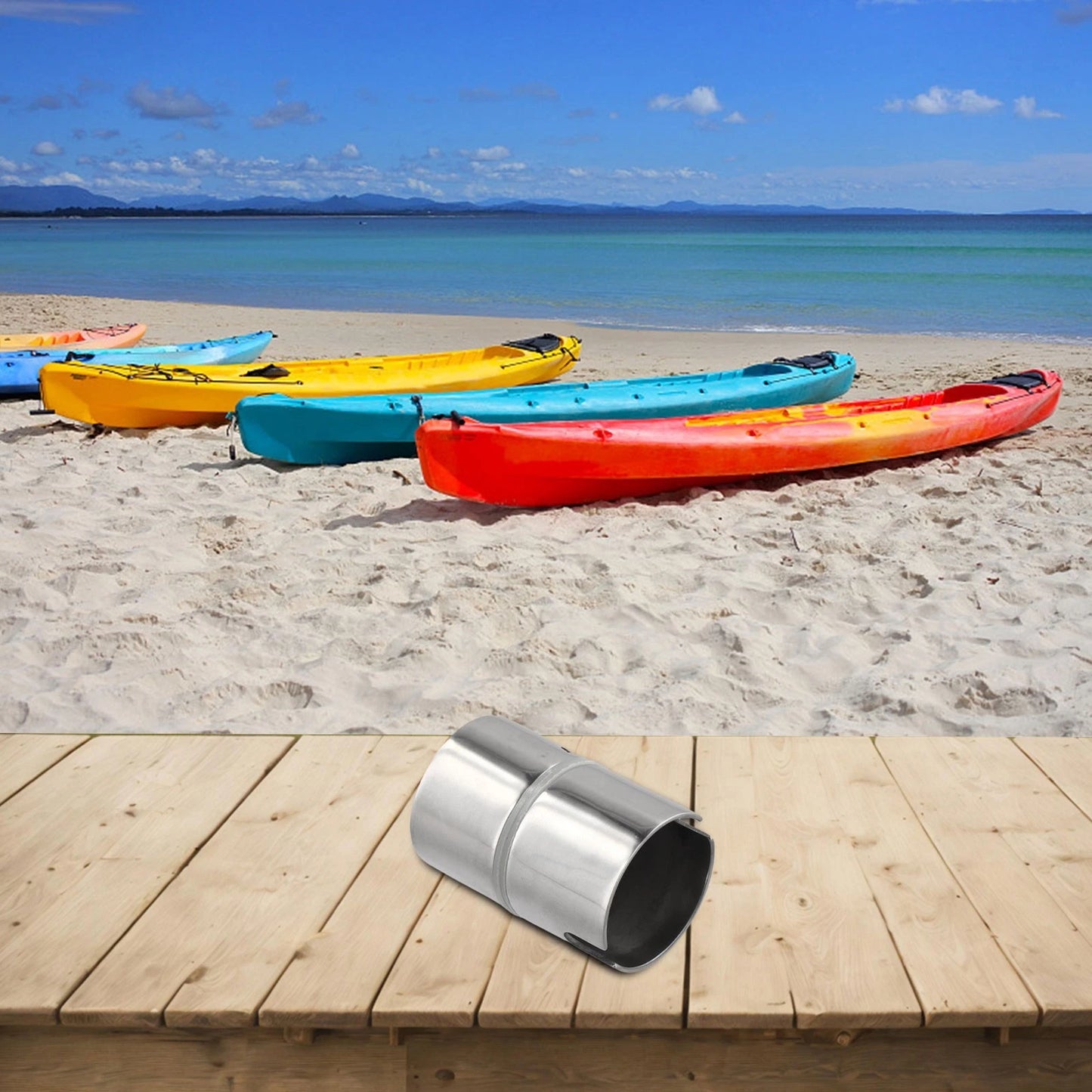 Swivel Insert Fishing Rod Holder for Boats Yachts Marine Poles Stainless Steel