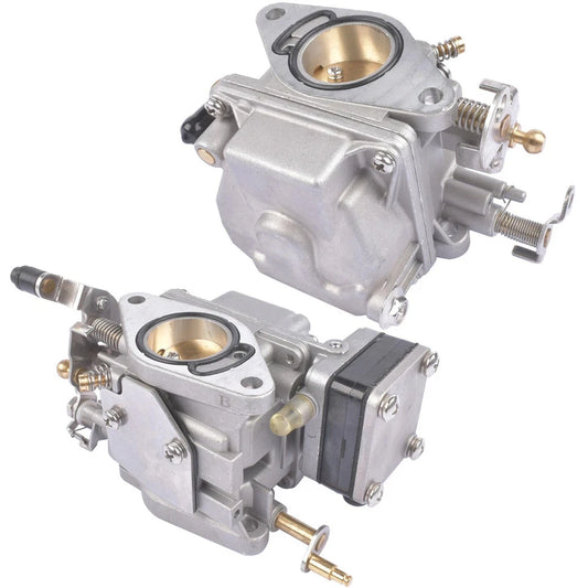 Upper and Lower Carburetor Kit for Yamaha 2-Stroke 20-25HP Outboard Engine