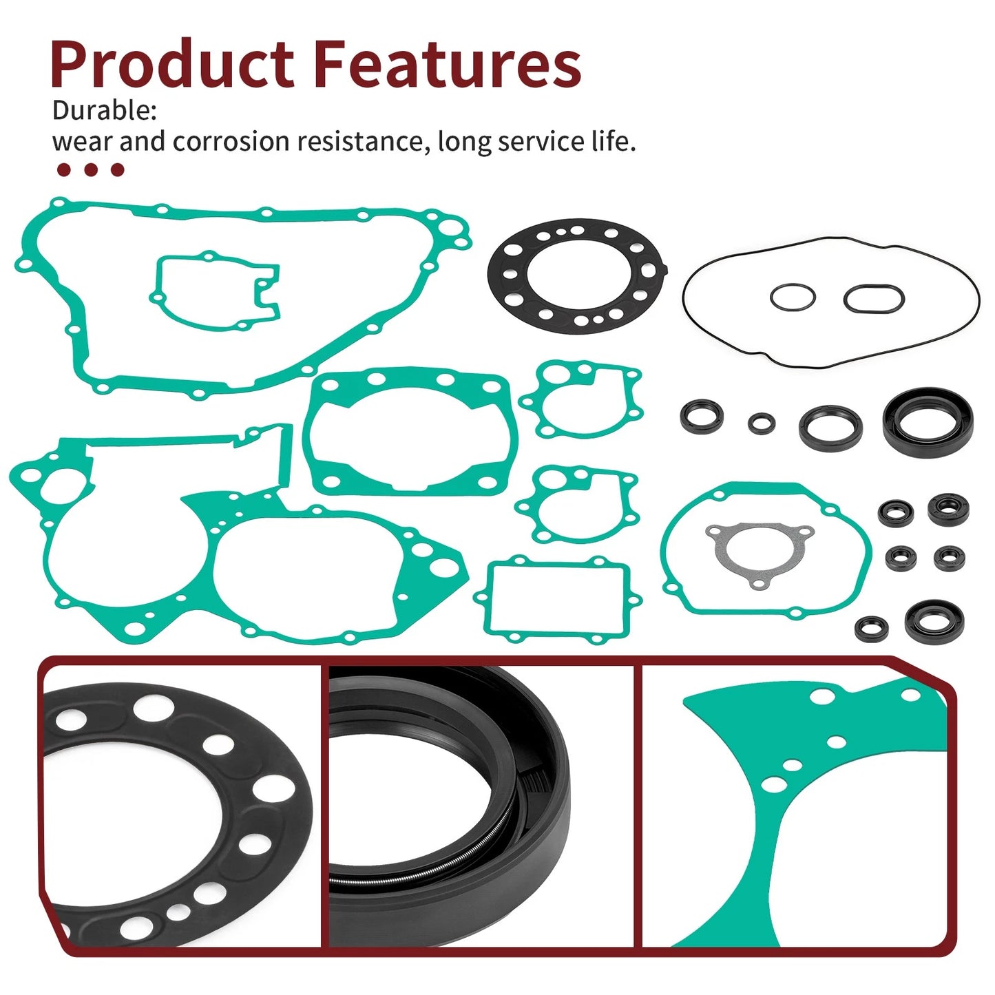 Complete Engine Gasket & Oil Seal Kit for Honda CR250R (2002-2004)