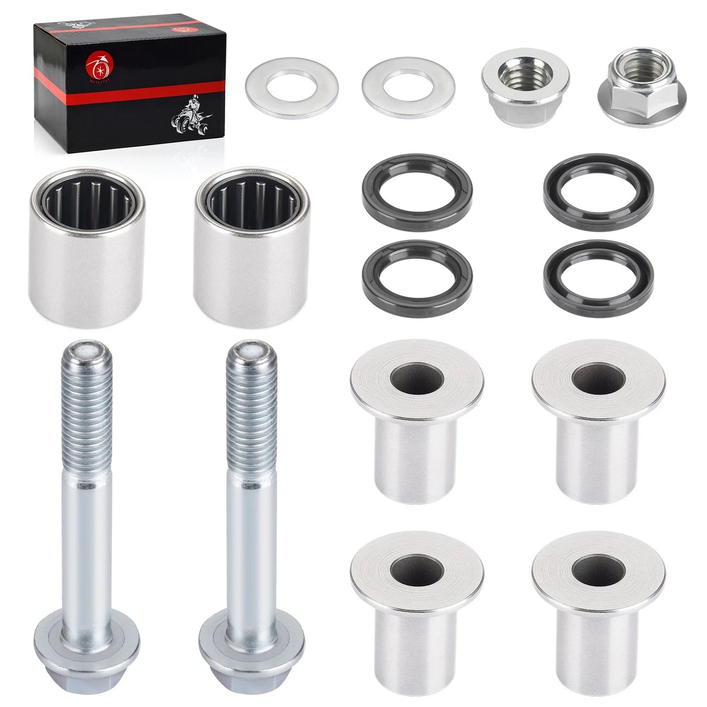 A Arm Bushings Bearing Seal Bolt Kit for Kawasaki KFX400 2003-2006
