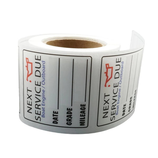 200 Oil Change Reminder Stickers 2" x 2" for Service Due
