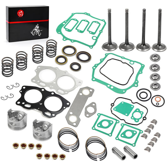 Piston Intake Exhaust Valve Gasket Rebuild Kit for EZGO Golf Cart 295cc
