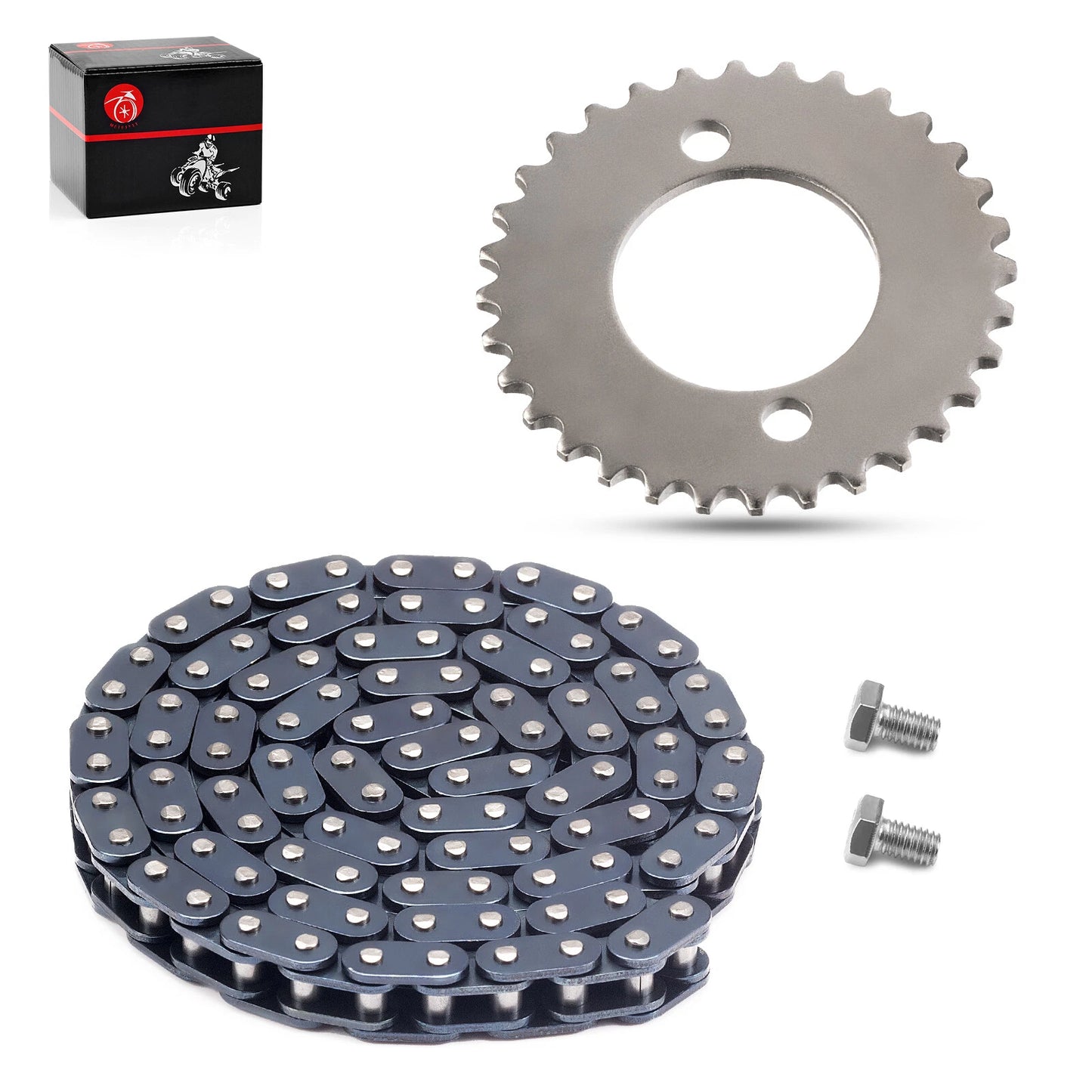 Chain & Sprocket for Honda ATC185/ATC185S/ATC200/ATC200E/ATC200X/ATC200M/ATC200S