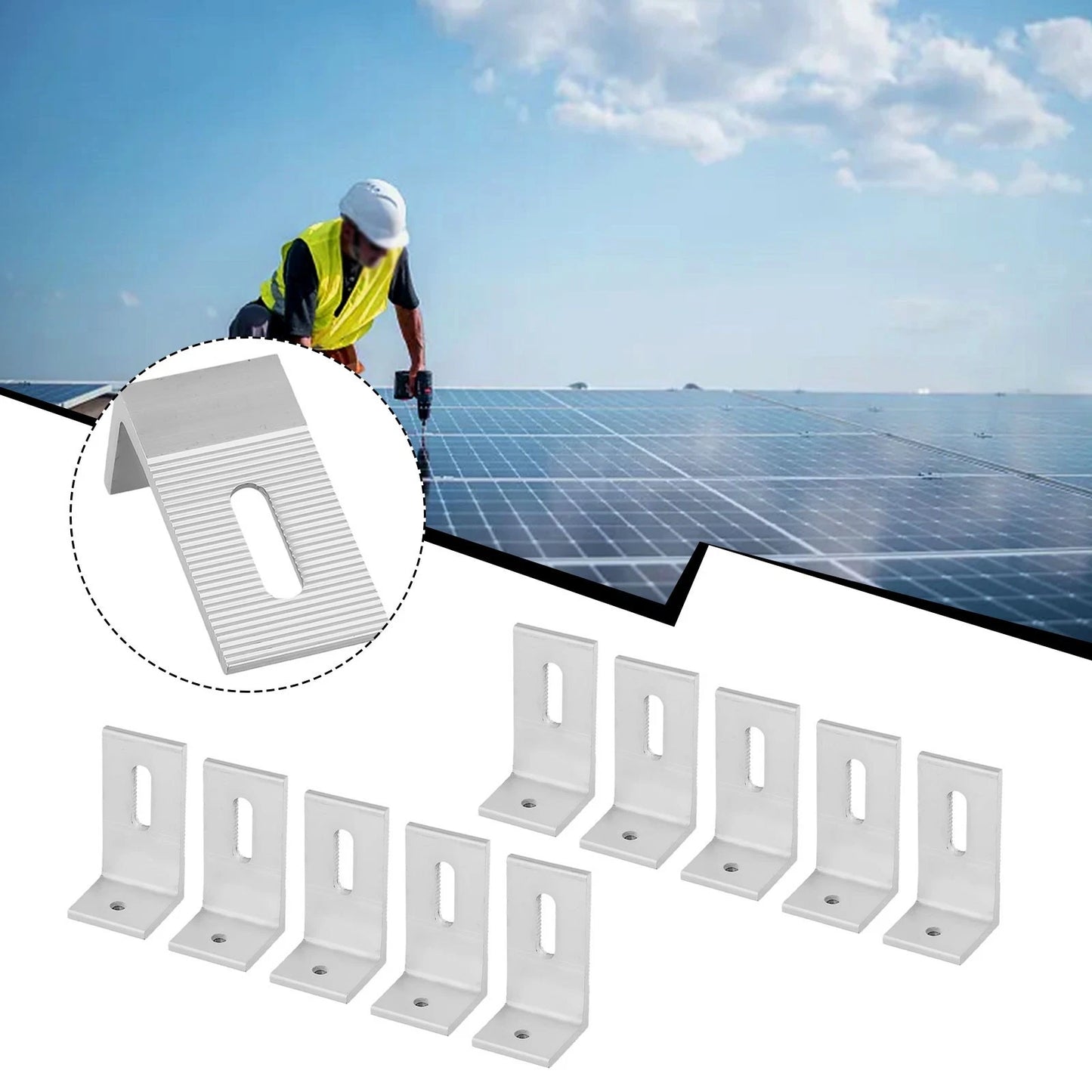 Solar Panel Mounting Bracket for Caravan Boat Hardware L Shape Photovoltaic