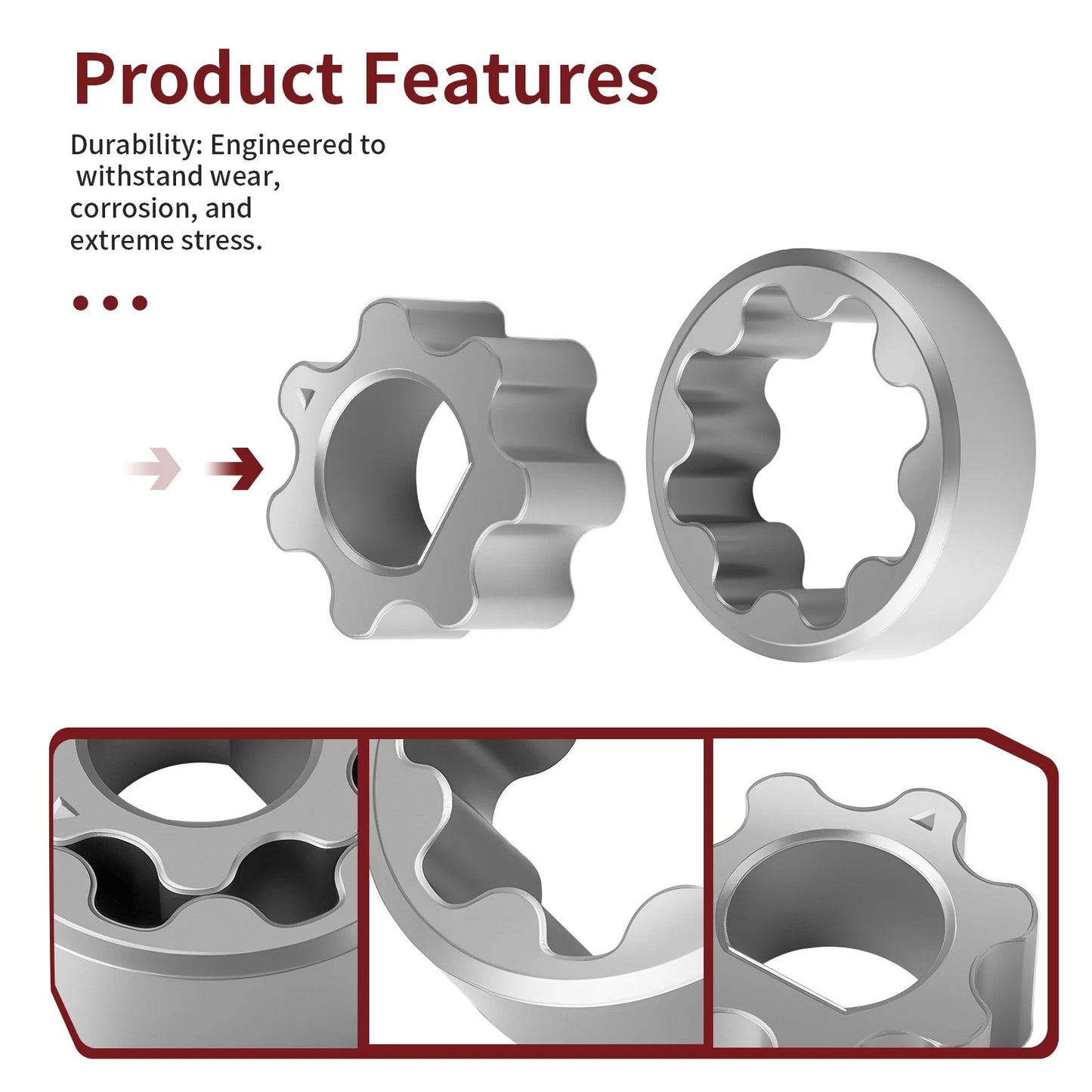 Oil Pump Rotor Set for Honda CRF250R 2004-2009 / CRF250X 2004-2017