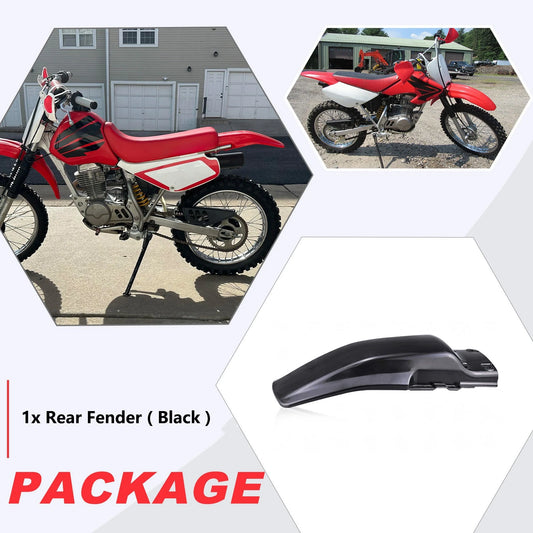 Black Rear Fender for Honda XR80R/XR100R Mud Guard 1985-2000