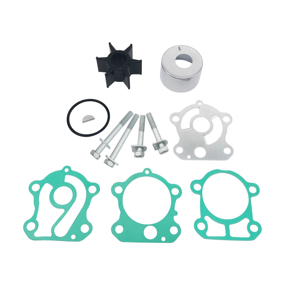 Water Pump Impeller Kit for Yamaha 2-Stroke Outboard Models 1996-2006