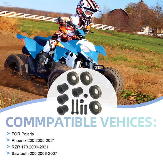 Front A-Arm Bushing Rubber Cap Kit for Polaris RZR 170 (2005-2021)