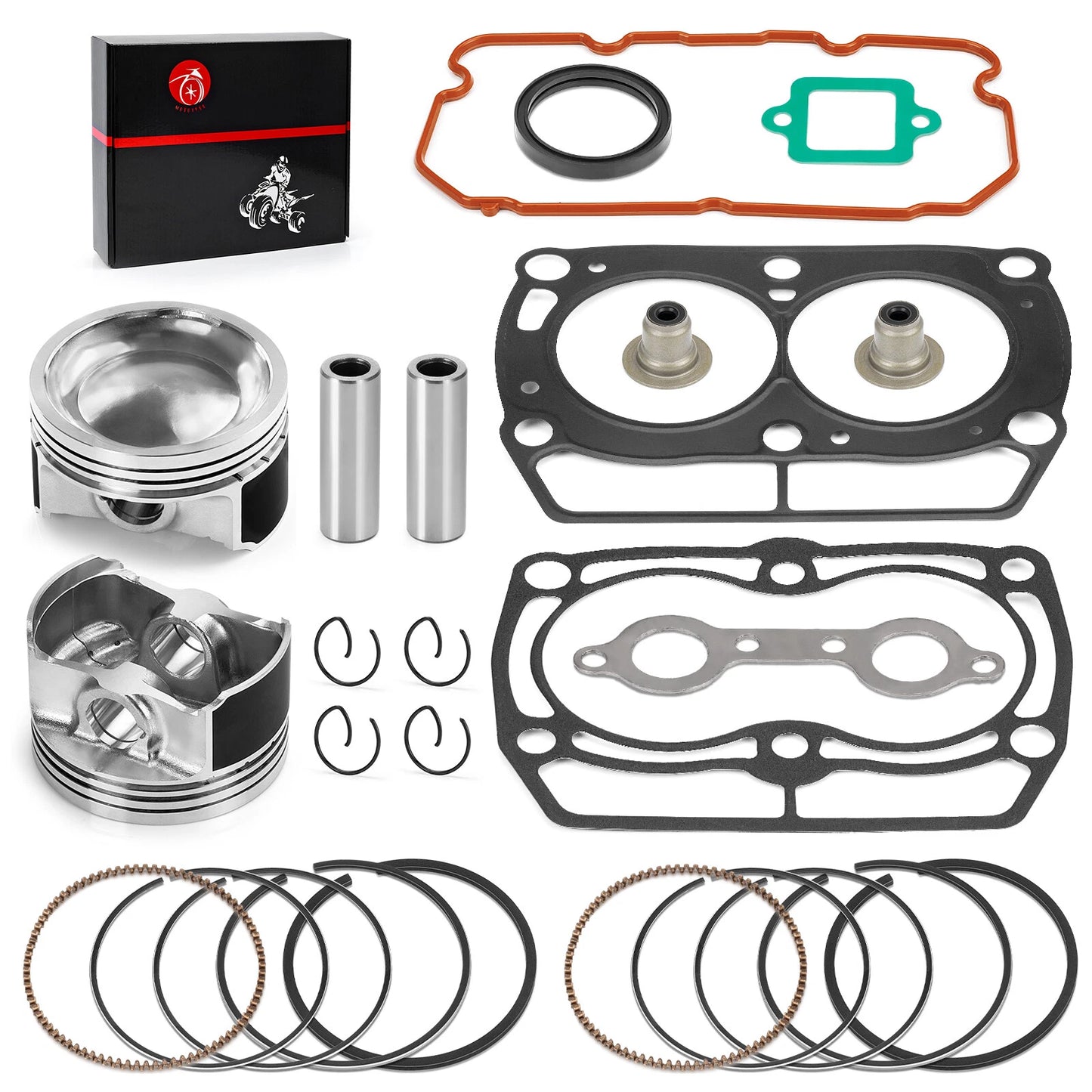 Top End Rebuild Kit Cylinder Gasket & Piston for Polaris Ranger XP 800