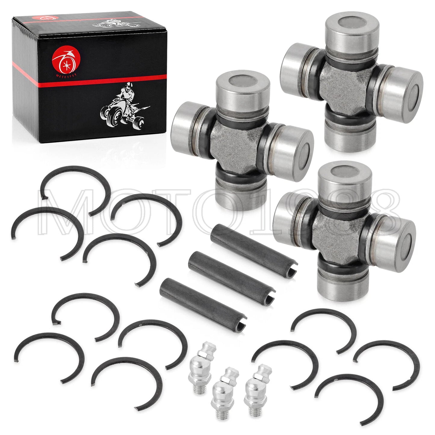 Front Rear Prop Shaft Bearing & U-Joint for Polaris General 4 XP 1000 (2021)