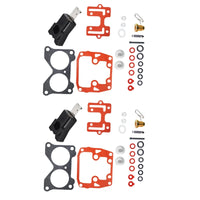 2Pcs Carburetor Rebuild Kit for Johnson/Evinrude V6 (18-7046)