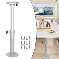 Adjustable Boat Table Pedestal Leg Aluminum Stand for All Models with Hardware