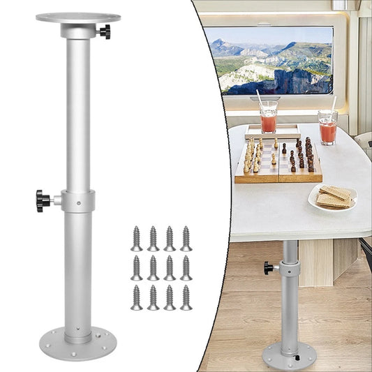 Adjustable Boat Table Pedestal Leg Aluminum Stand for All Models with Hardware