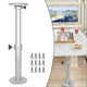 Adjustable Boat Table Pedestal Leg Aluminum Stand for All Models with Hardware