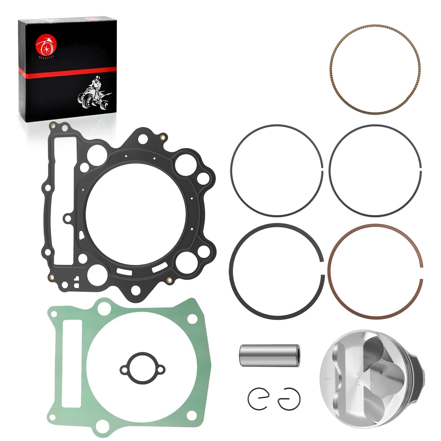 Oversized 102mm Piston & Gasket for Yamaha Rhino 660 YXR660 (2004-2007)