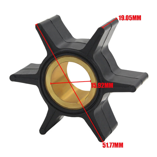New Water Pump Impeller for Mercury 20-35HP Models (388702, 47-89982)