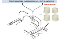 Power Trim Bushing Set for Mercruiser Alpha One Gen II