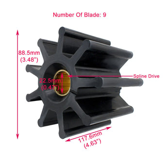 compare product Water Pump Impeller for Jabsco Inboard Models