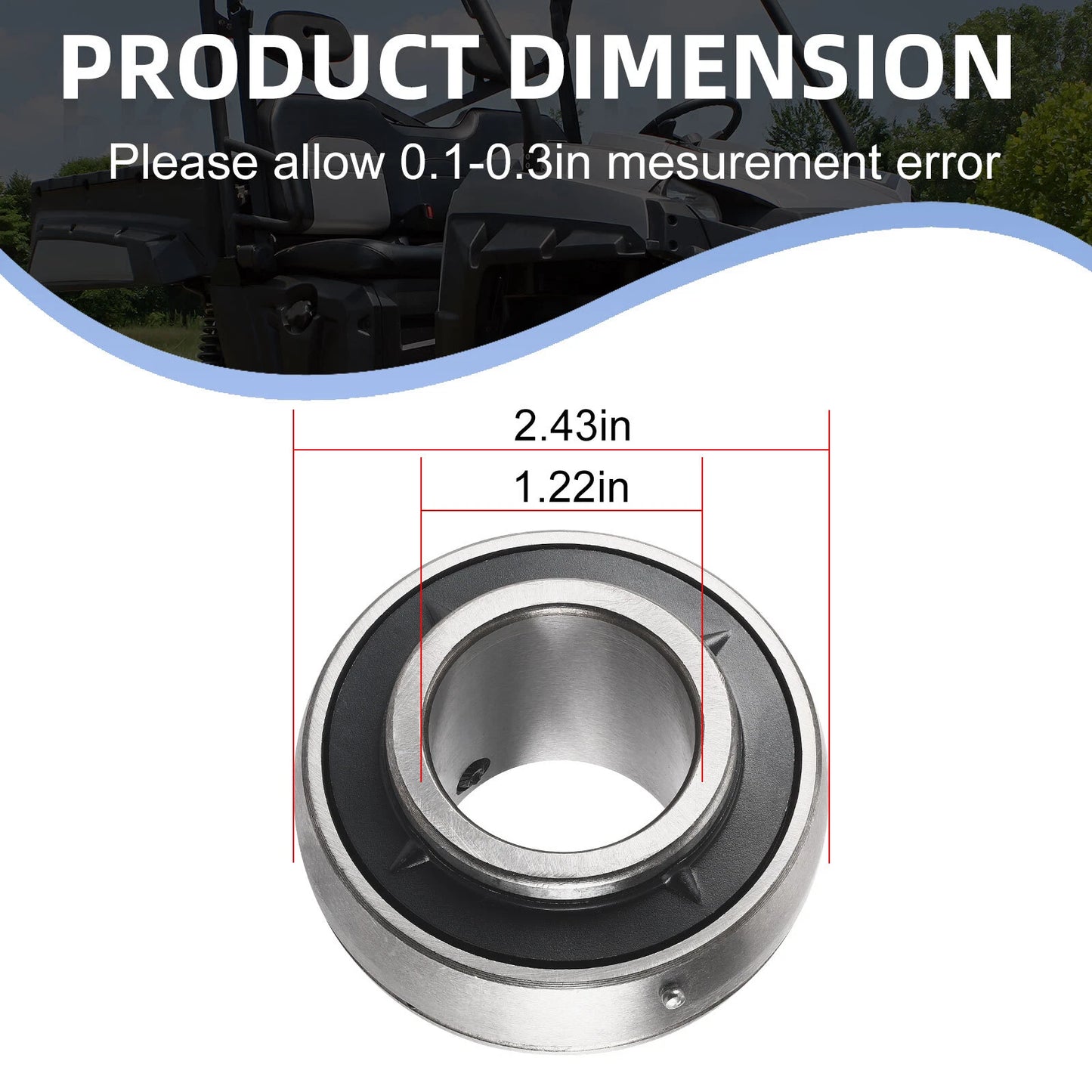 Front Prop Shaft Bearing for Polaris Ranger 500/800 Crew 2011-2014