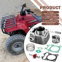 Kawasaki Bayou Cylinder Jug Top End Rebuild Gasket Piston Ring Set