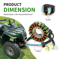 Stator & Starter Relay Solenoid w/ Gasket for Yamaha Bear Tracker 250 YFM250X