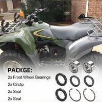 Front Rear Wheel Bearing Circlip Seal for Kawasaki Bayou 400 KLF400 1993-99