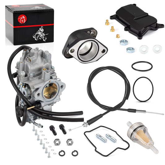 Carburetor & Intake Manifold & Throttle Cable for Yamaha YFM350X Warrior 93-04