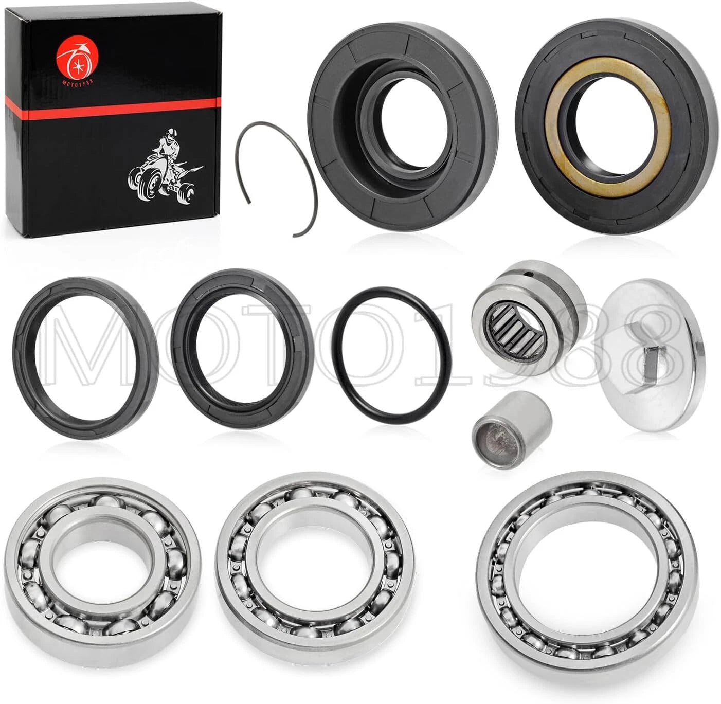 Rear Differential Axle Bearing Seal Kit for Honda Rancher 350 TRX350 TE/TM/FE/FM