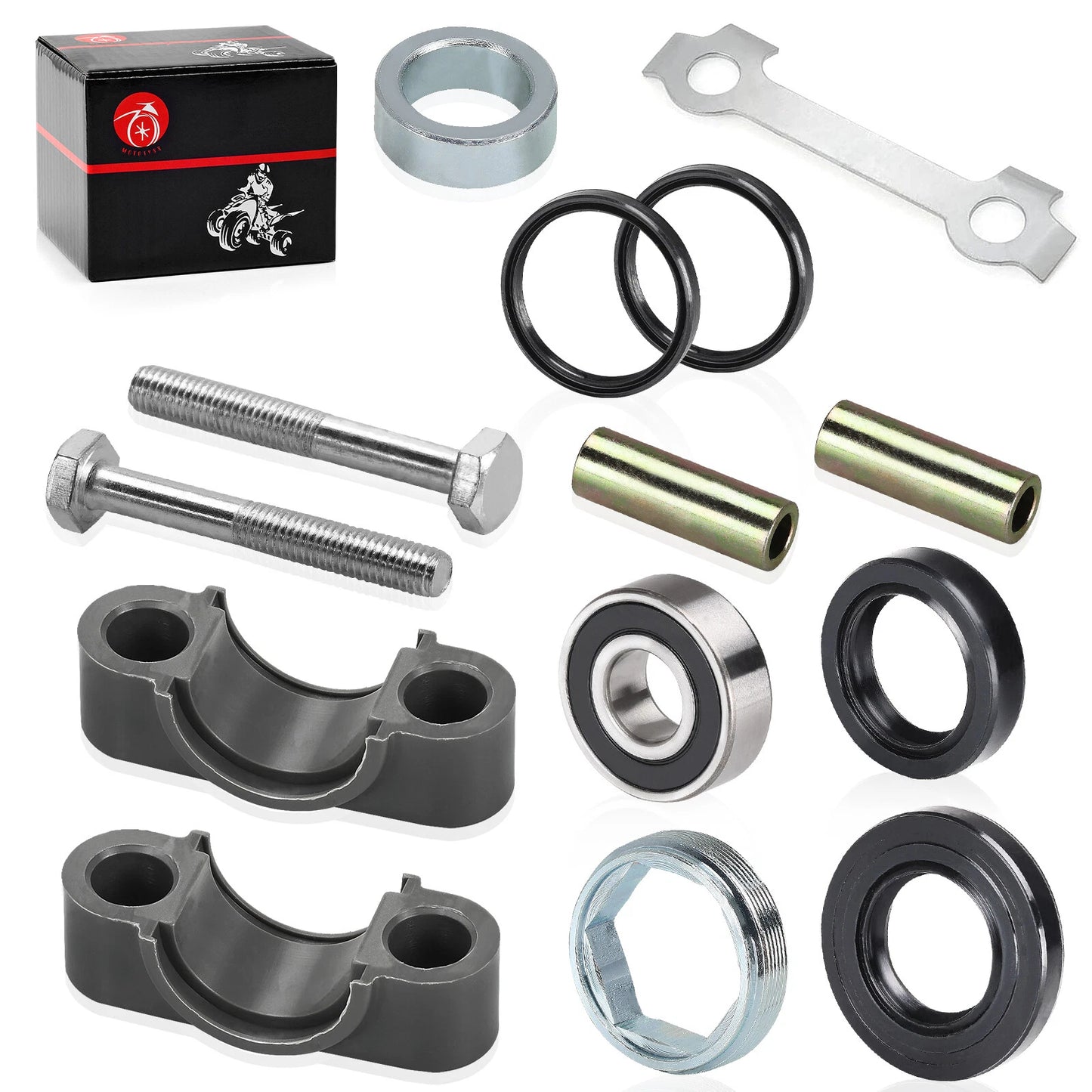 Bushing Bolt Bearing Seal Holder Nut Kit for Yamaha Warrior 350 YFM350 (1987-2004)