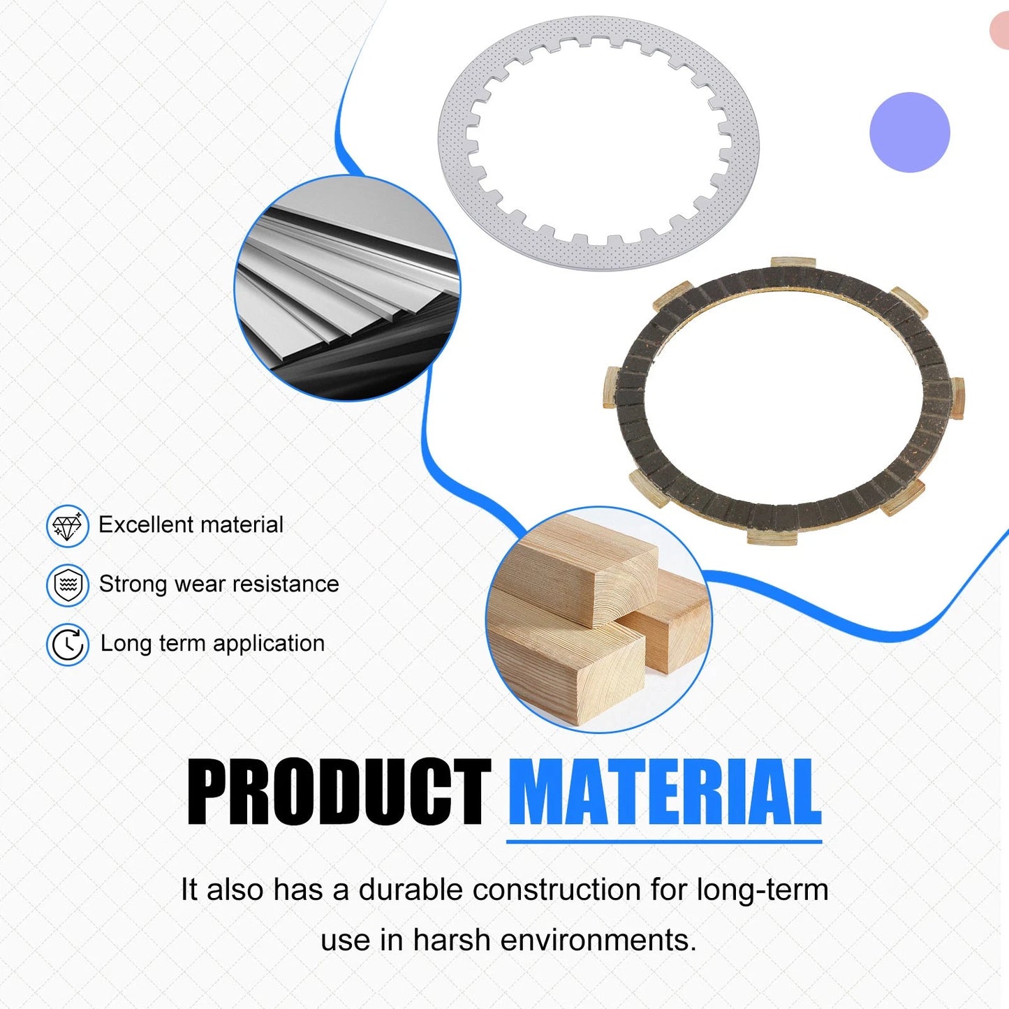 Clutch Kit Heavy Duty Springs & Gasket for Honda XR200R (1981-2002)