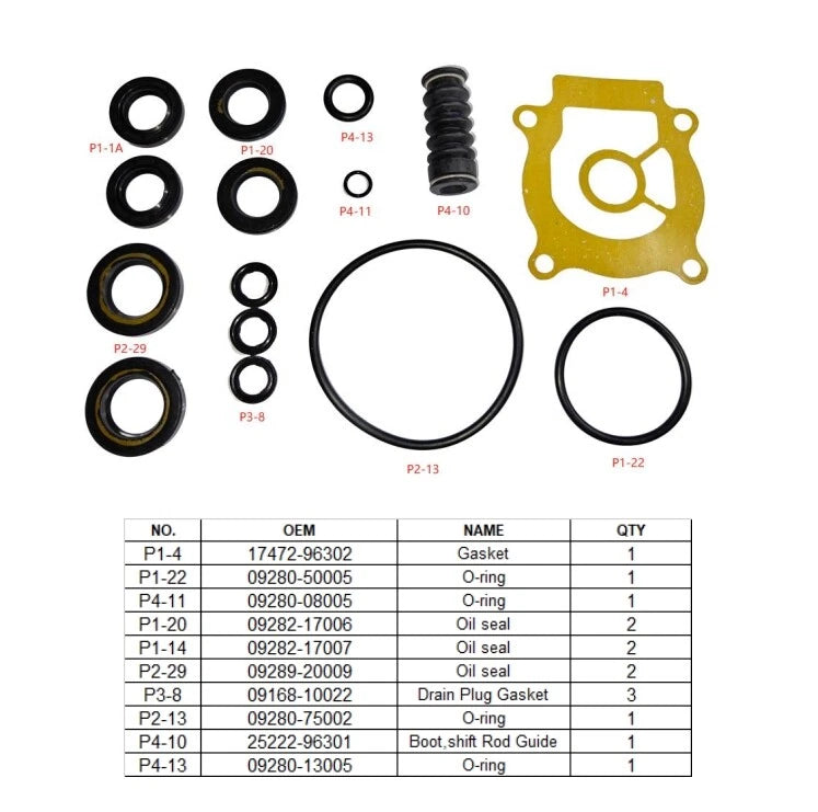 Lower Unit Seal Kit for Suzuki Marine Models