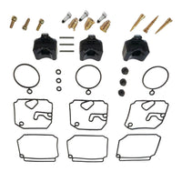 3-Pack Yamaha Outboard Carburetor Rebuild Kit 2-Stroke 1989-2009 40-50HP