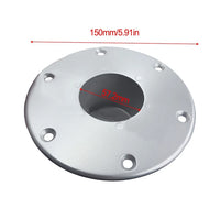 Round Flush Mount Table Leg Base Aluminum for RV/Boat Trailers