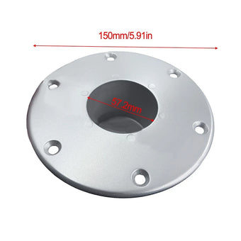compare product Round Flush Mount Table Leg Base Aluminum for RV/Boat Trailers
