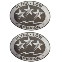 Ultra Low Emission Outboard Graphic Sticker for California DOT - Light Gray X2