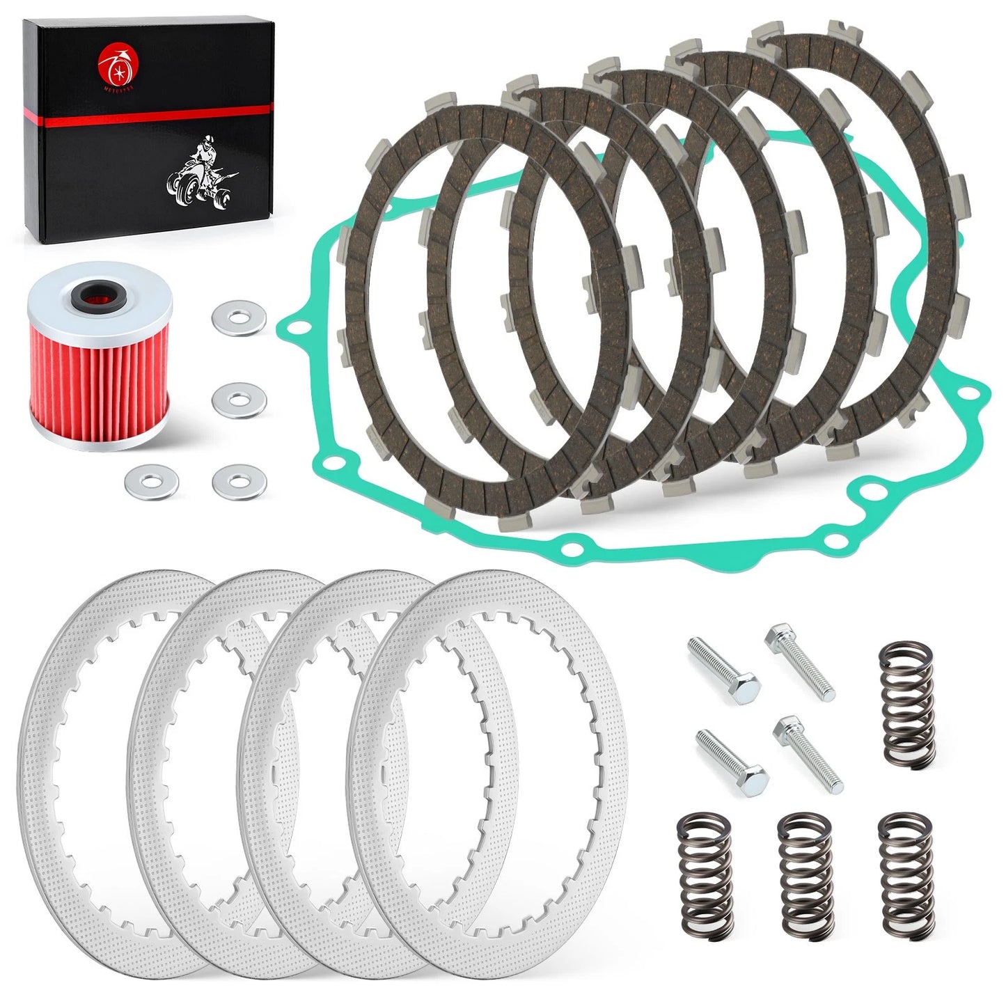 Heavy Duty Clutch Kit & Gasket for Kawasaki Ninja 250R EX250J 2008-2012